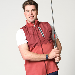 Mizuno Mizuno Melange Reflect Gilet Burgundy Mizuno Melange Reflect Gilet